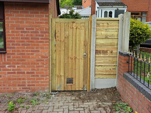 garden gate installation